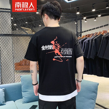 南極人（Nanjiren） 短袖 男士T恤 N1923黑色 