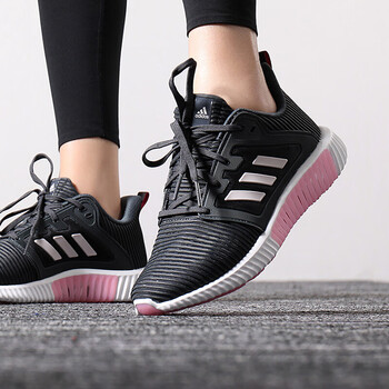 阿迪達(dá)斯（Adidas）跑步鞋B41603 黑粉白 40