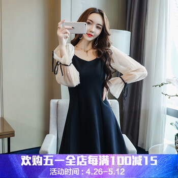 純色長(zhǎng)袖連衣裙，塑造優(yōu)雅女神范