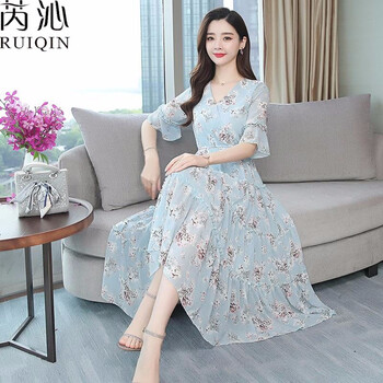 芮沁（RUIQIN）  印花 連衣裙