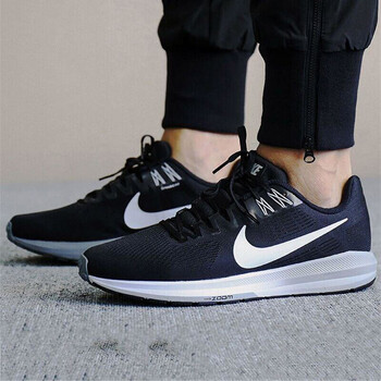 耐克（NIKE）跑步鞋904695-001黑+白+狼灰黑+冷灰黑 