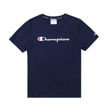 champion 短袖 男士T恤 刺繡深藍(lán)MT843-02 