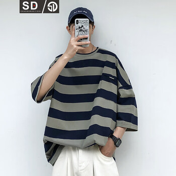 SD 短袖 男士T恤 綠色 