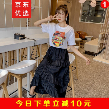 時(shí)尚印花連衣裙，夏日清涼又減齡