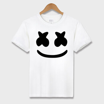 卡致（CARZZ） 短袖 男士T恤 白色-Marshmello 笑臉 