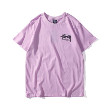佰可衣（BAICLOTHING） 短袖 男士T恤 紫粉01# 