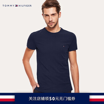TOMMY HILFIGER 短袖 男士T恤 藏青色416 