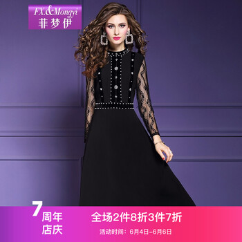 圓領(lǐng)連衣裙，打造都市女神氣質(zhì)范