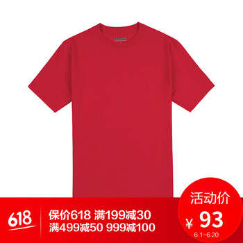 Champion 短袖 男士T恤 RR 紅色 