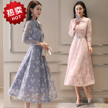 簡約長袖連衣裙，打造優(yōu)雅小女人