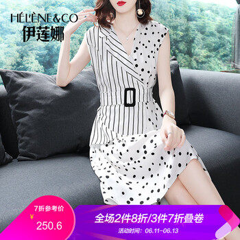 伊蓮娜（Helene & co）  拼接，立體裝飾 連衣裙