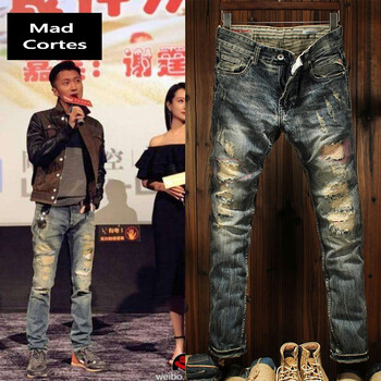 Mad Cortes 直筒褲 復(fù)古風(fēng) 男士牛仔褲