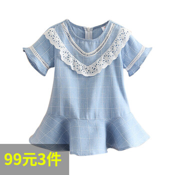 格子裙童裝