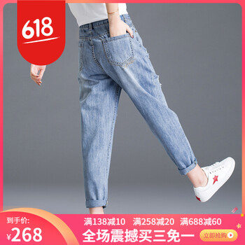 修身牛仔褲，微胖妹子的顯高神器