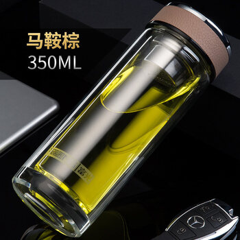 便攜雙層玻璃杯，喝出健康好水！