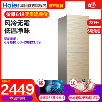 海爾（Haier） BCD-221WDGQ 雙門 冰箱