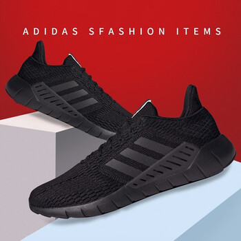 阿迪達(dá)斯（Adidas）跑步鞋F(xiàn)36323舒適透氣黑色 39