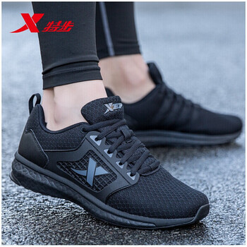 特步（XTEP）跑步鞋黑色9352 39