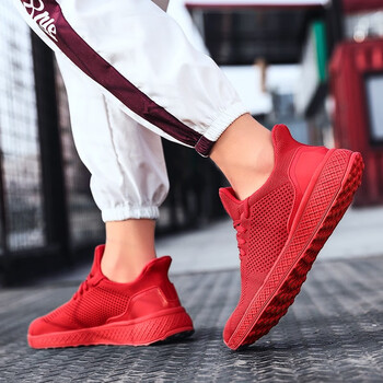 陌森奇諾（MOSGN）男士紅色 41