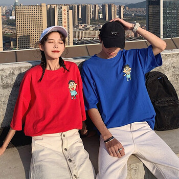 美連誠 拼接，印花 短袖 T恤 女 圓領(lǐng)