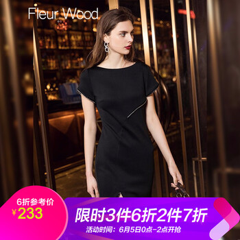 時尚印花連衣裙，打造性感女神