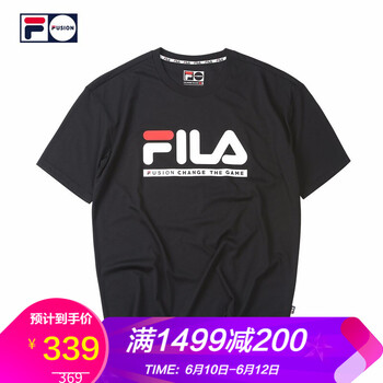 FILA 短袖 男士T恤 深黑-BK 