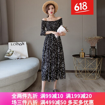 一字肩連衣裙，微胖界的福音