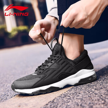 李寧（LI-NING）跑步鞋輕薄款-新基礎(chǔ)黑 