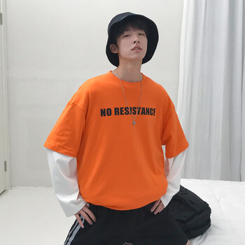 維拉·博雷亞（Vera Borea） 短袖 男士T恤 桔色 
