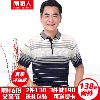 南極人（Nanjiren） 短袖 男士T恤 AGRD186藏青 