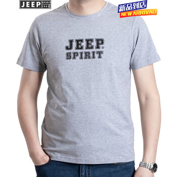 吉普（JEEP） 短袖 男士T恤 TS0021灰色 