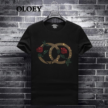 OLOEY 短袖 男士T恤 黑色 