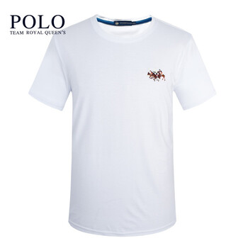 Royal Queen's Polo Team 短袖 男士T恤 0628+08 白色 