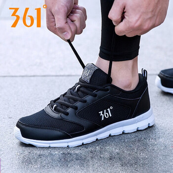 361度跑步鞋黑色/361度白-2211 