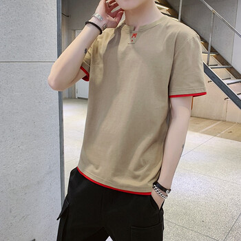 匹森（PEVSN） 短袖 男士T恤 T915淺咖啡色 