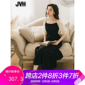 荷葉袖連衣裙，打造清爽小臉