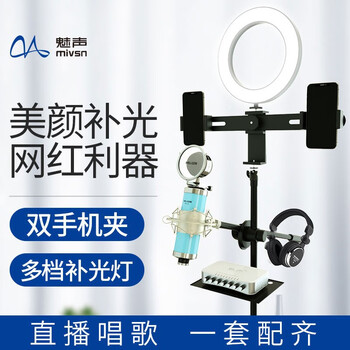 魅聲 T8-5-320 懸掛式 麥克風(fēng) 藍(lán)色（帶落地支架）