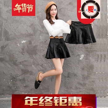 微胖妹子，收腰半身裙拯救你