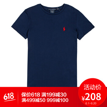 Polo Ralph Lauren 拼接 短袖 T恤 女 圓領(lǐng)
