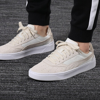 PUMA板鞋369283-02/米色 