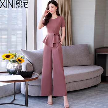 熙尼（XINI） 高腰 喇叭褲 女 長褲 休閑褲