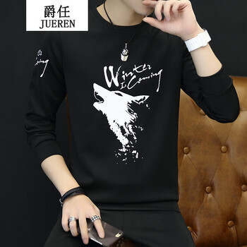 騎士普?。≒utino Rider） 長袖 男士T恤 1702黑色 XL，L，XXL，M，XXXL