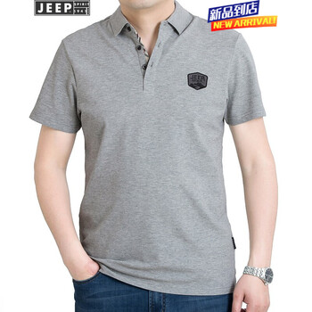吉普（JEEP） 短袖 男士T恤 8082灰色 