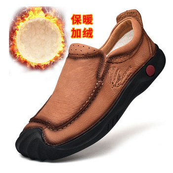 皮特先生男士棕色（加絨） 39