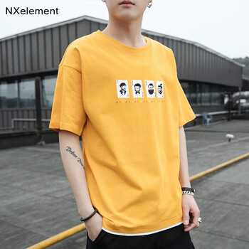 逆向元素（NXelement） 短袖 男士T恤 1906黃色 