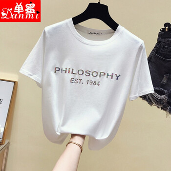 單蜜（Danmi） 立體裁剪 短袖 T恤 女 圓領(lǐng)