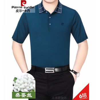 皮爾卡丹（pierrecardin） 短袖 男士T恤 22174哈青 