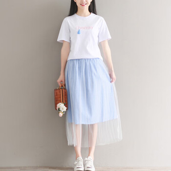 純色荷葉邊裙，打造清爽小仙女