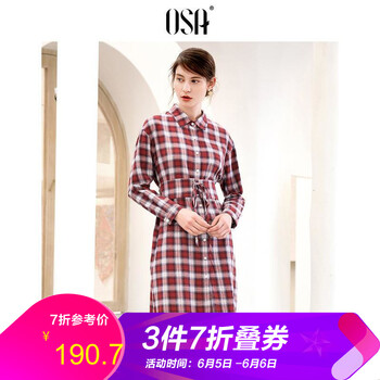 OSA格子連衣裙