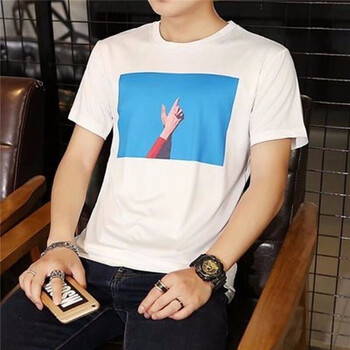 騎士普?。≒utin·Rider） 短袖 男士T恤 藍天白色 